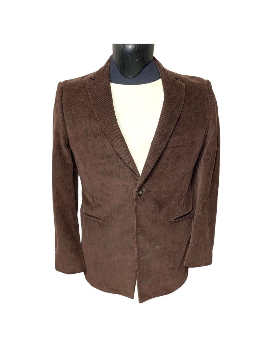 Vintage 1980 A.Gold & Sons Brown Corduroy Blazer Around Sz L Sport Jacket Coat